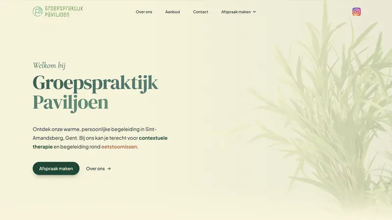 Homepage of Groepspraktijk Paviljoen