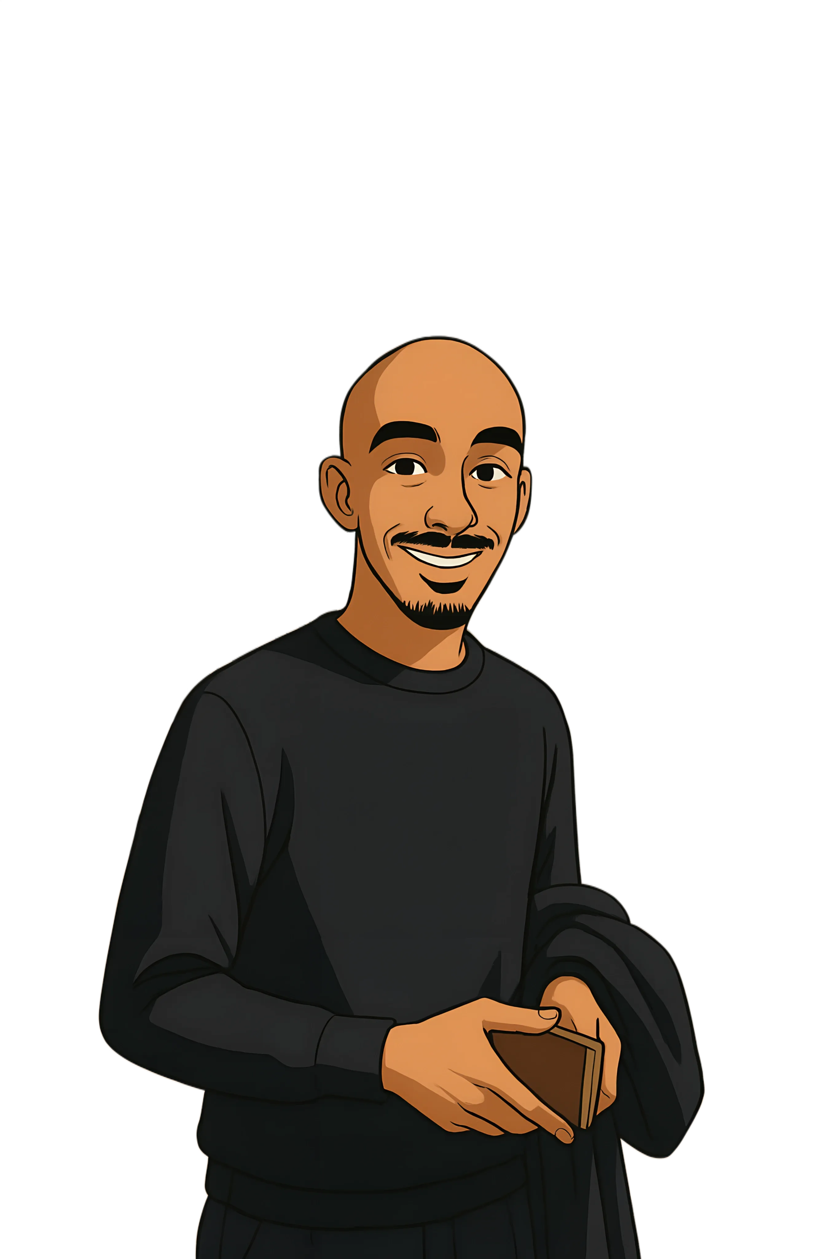 Illustrated portrait of Gregory Deseck